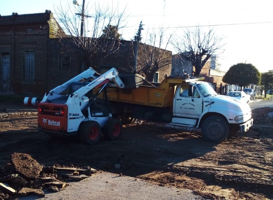 Trabajos de obras Públicas en Tres Arroyos