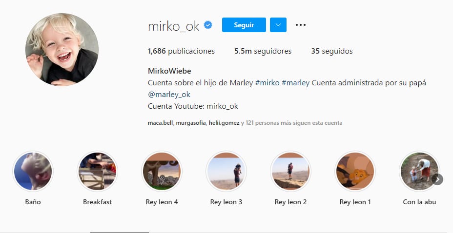 A Mirko lo siguen 5.5 millones de personas en Instagram.