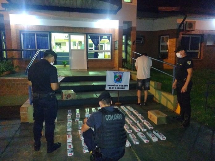 Secuestraron cigarrillos de contrabando en 25 de Mayo.