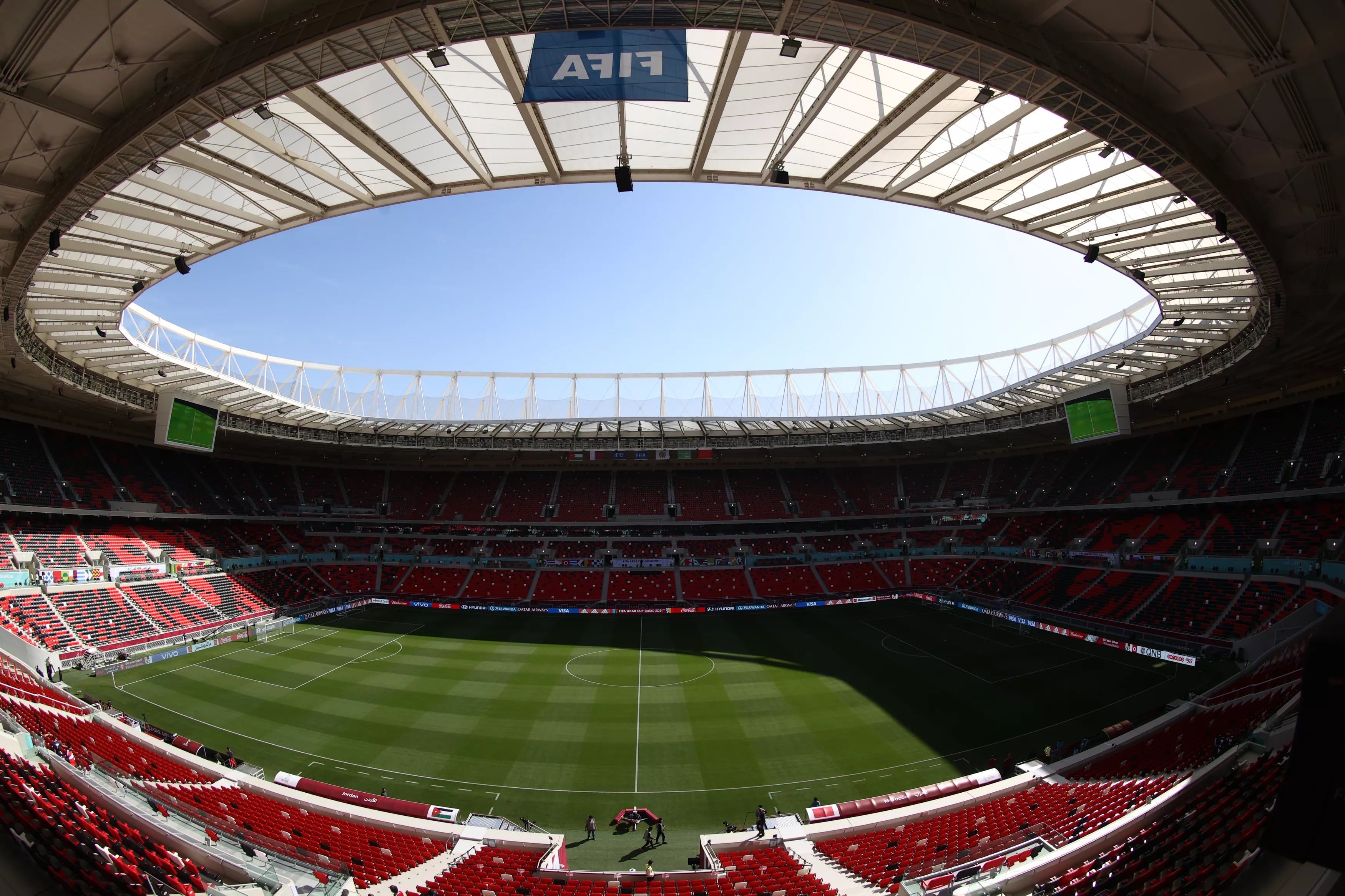 A un costado del desierto qatarí, el estadio Áhmad bin Ali luce imponente a la espera de Argentina vs Australia. (Foto: Fifa)