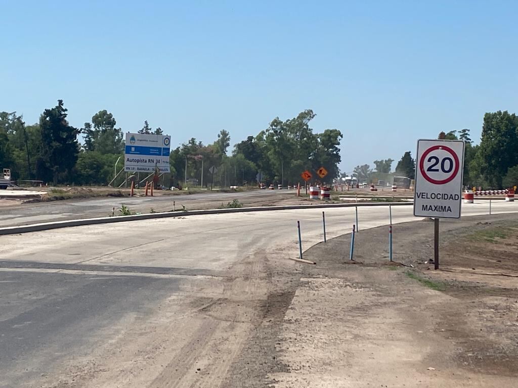 Habilitaron parcialmente la rotonda de Sunchales