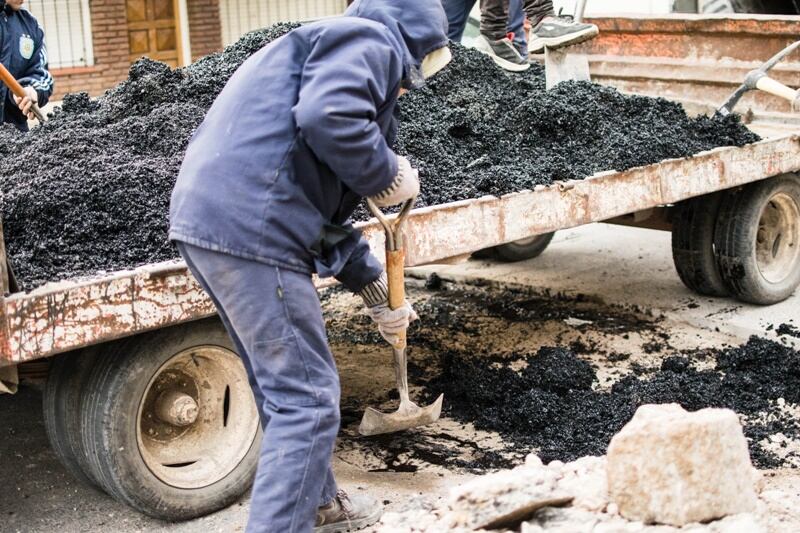 Trabajos viales en distintos puntos de la ciudad de Tres Arroyos