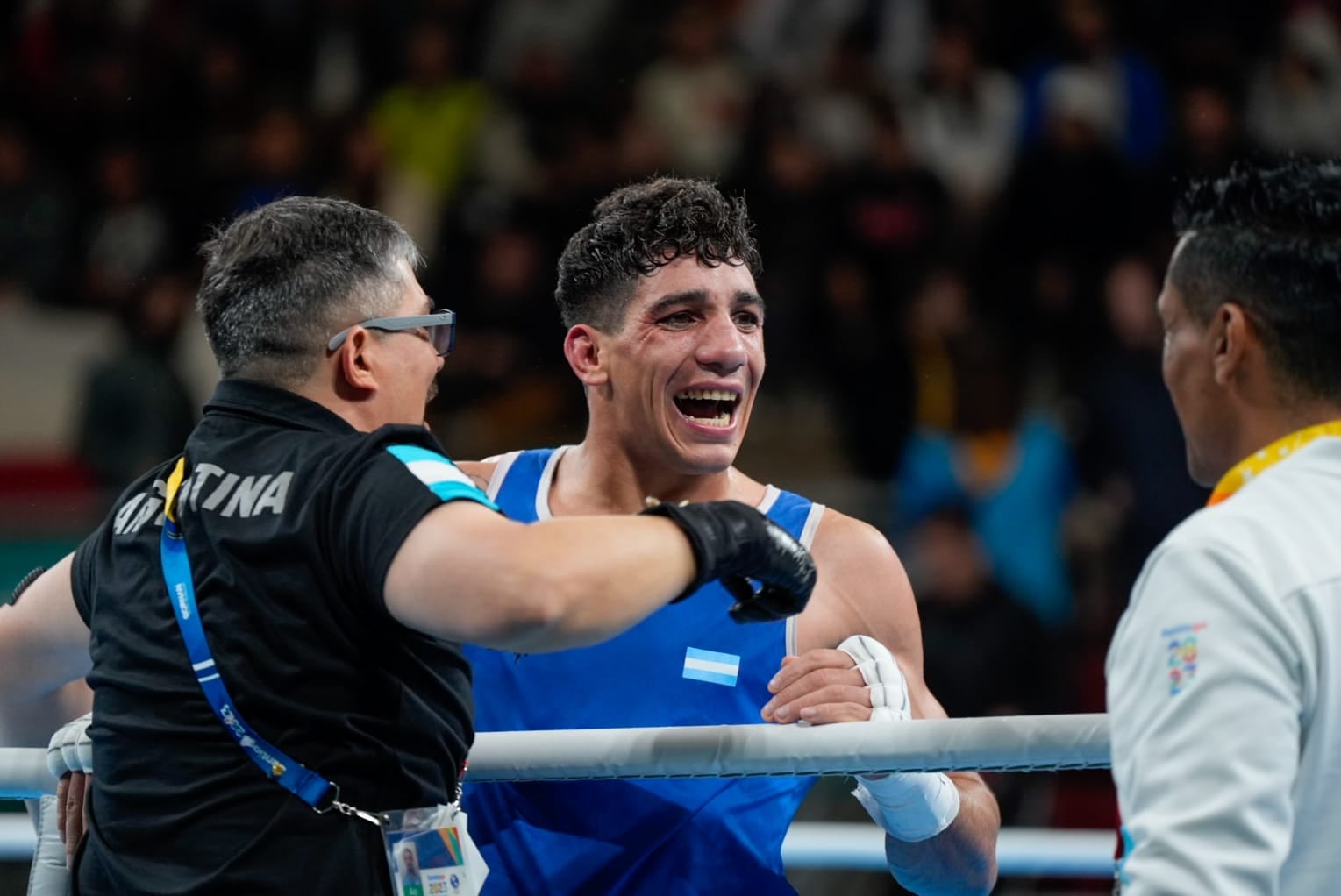 Abraham Buonarrigo está en las semifinales de la categoría 80kg y se aseguró una medalla