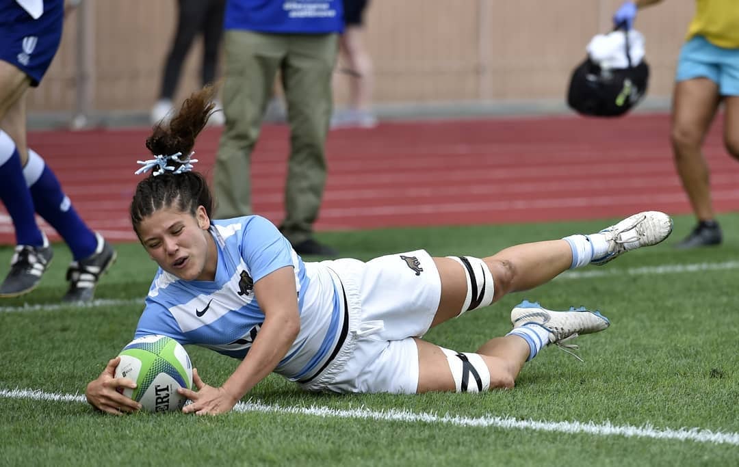 La cordobesa vistió la camiseta de Argentina en el seven femenino del 2021.