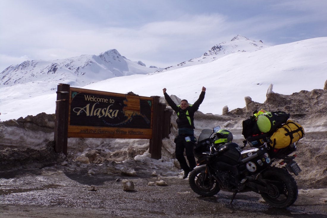 Travesía. El cordobés Efraín Ardini llegó a Alaska y ahora sueña con conocer la ciudad de Cordova (Gentileza).