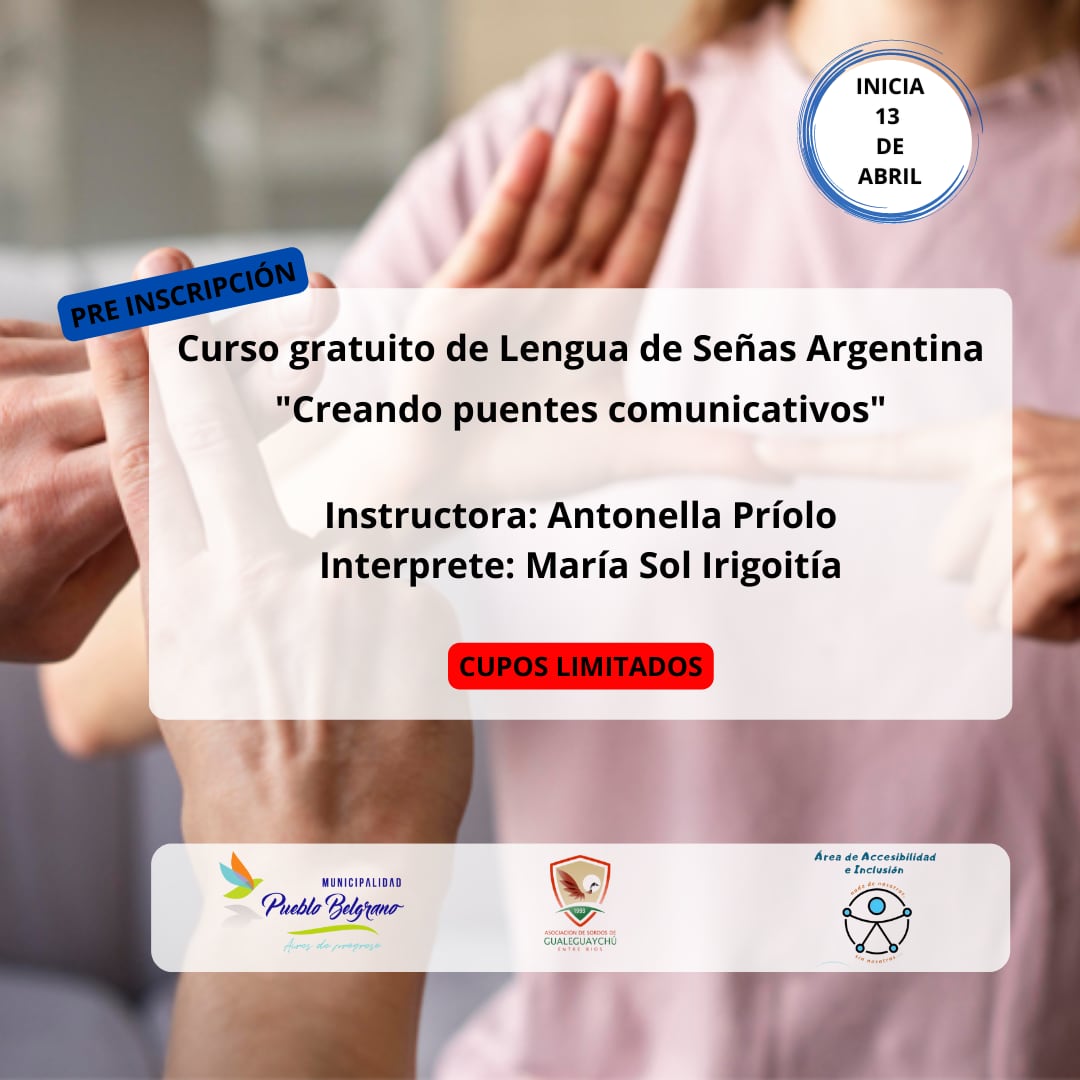 Curso de lengua de señas