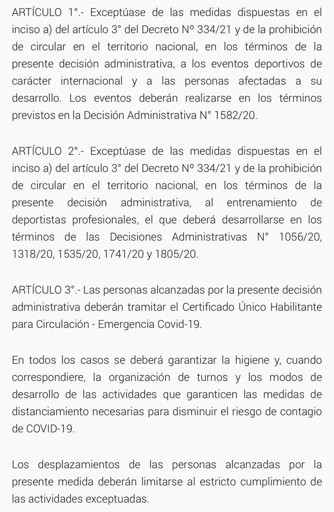 San Martín podrá regresar a los entrenamientos presenciales.