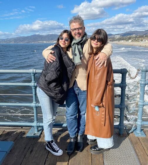 Donato de Santis y sus dos hijas: Raffaela y Francesca. 