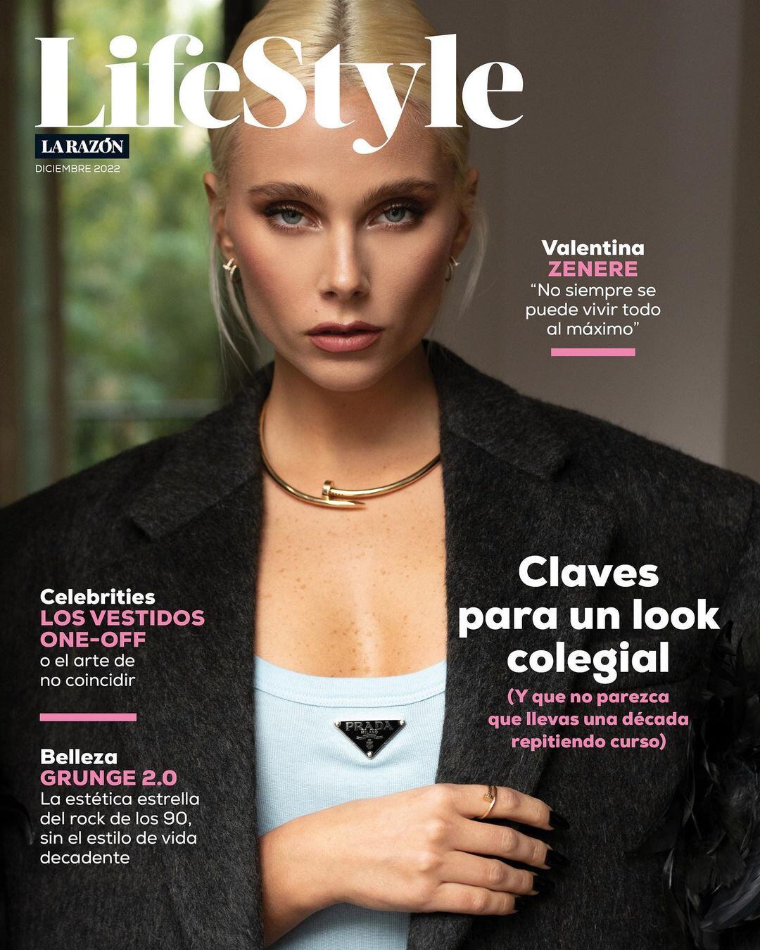 Valentina Zenere protagonizó la tapa de una revista