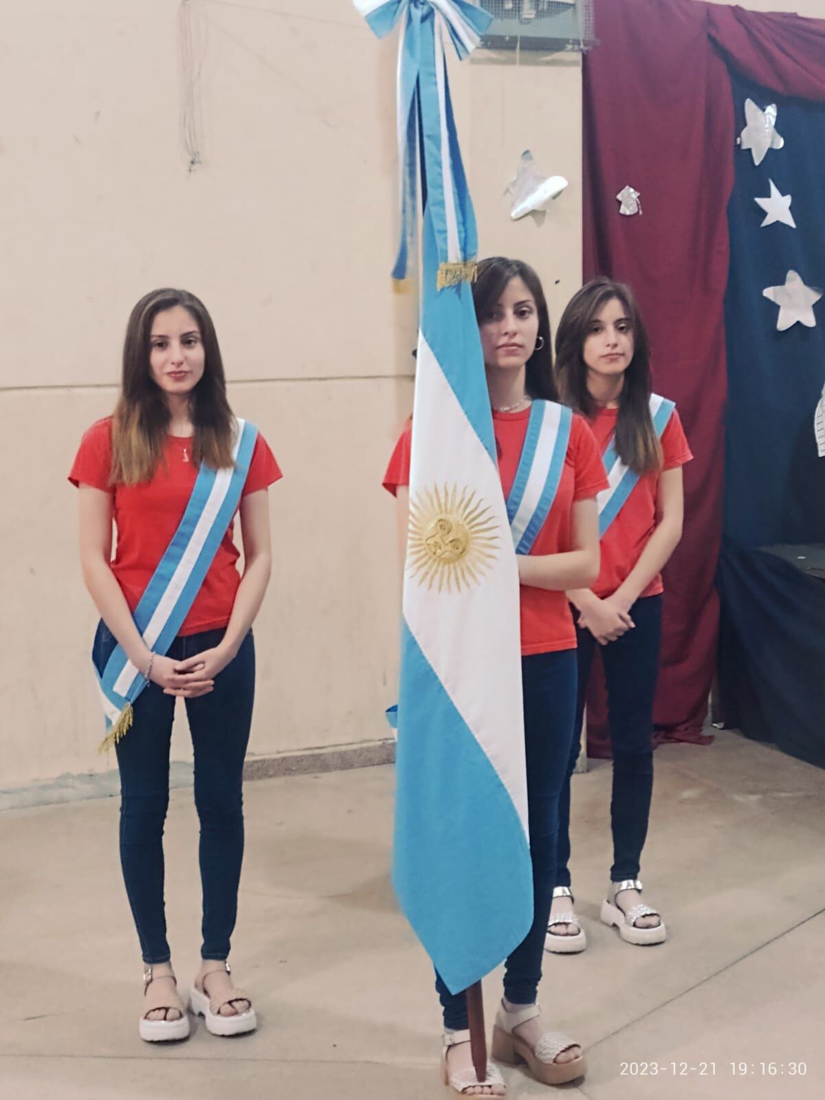 Valentina, Josefina y Milagros.