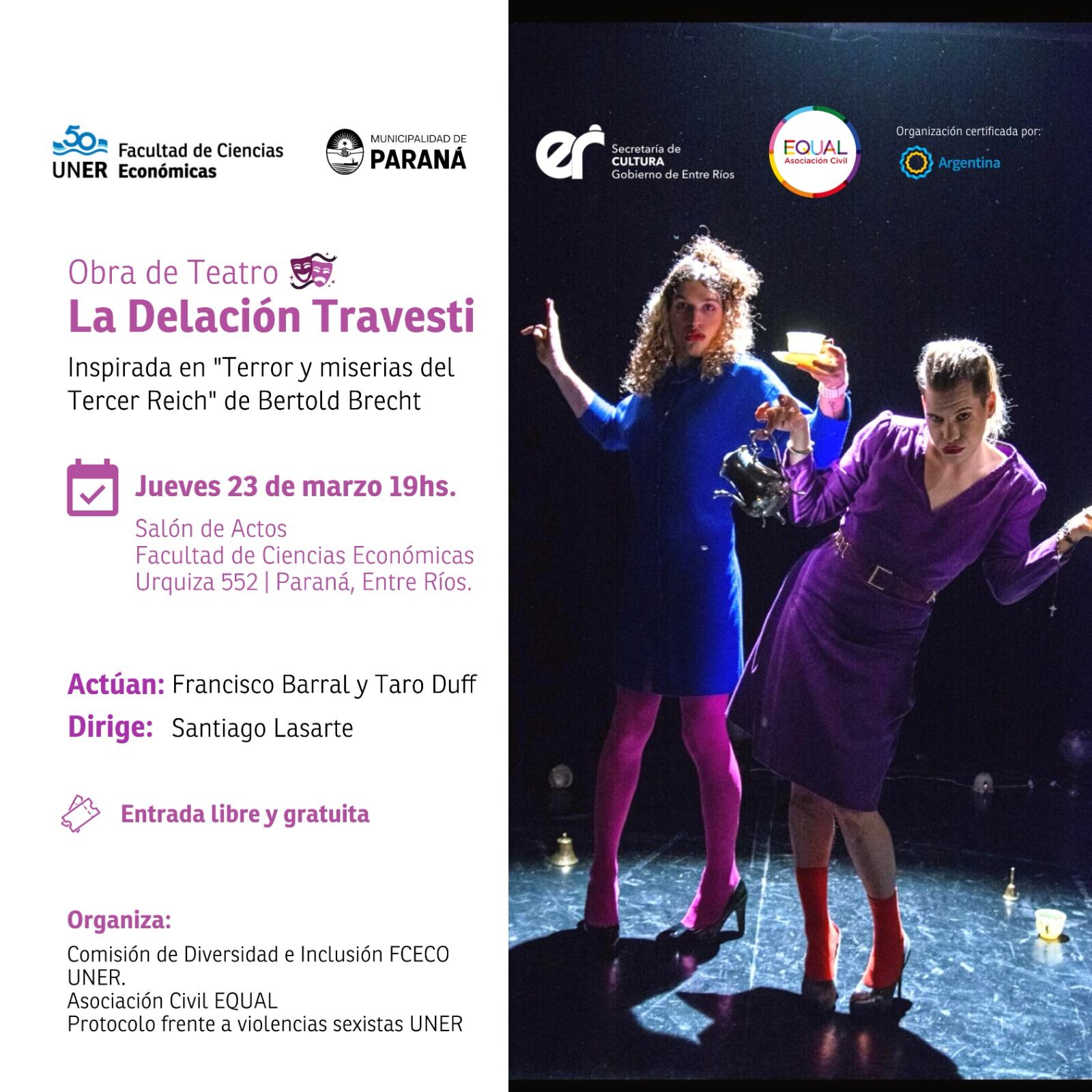 Obra de Teatro «La Delación Travesti»