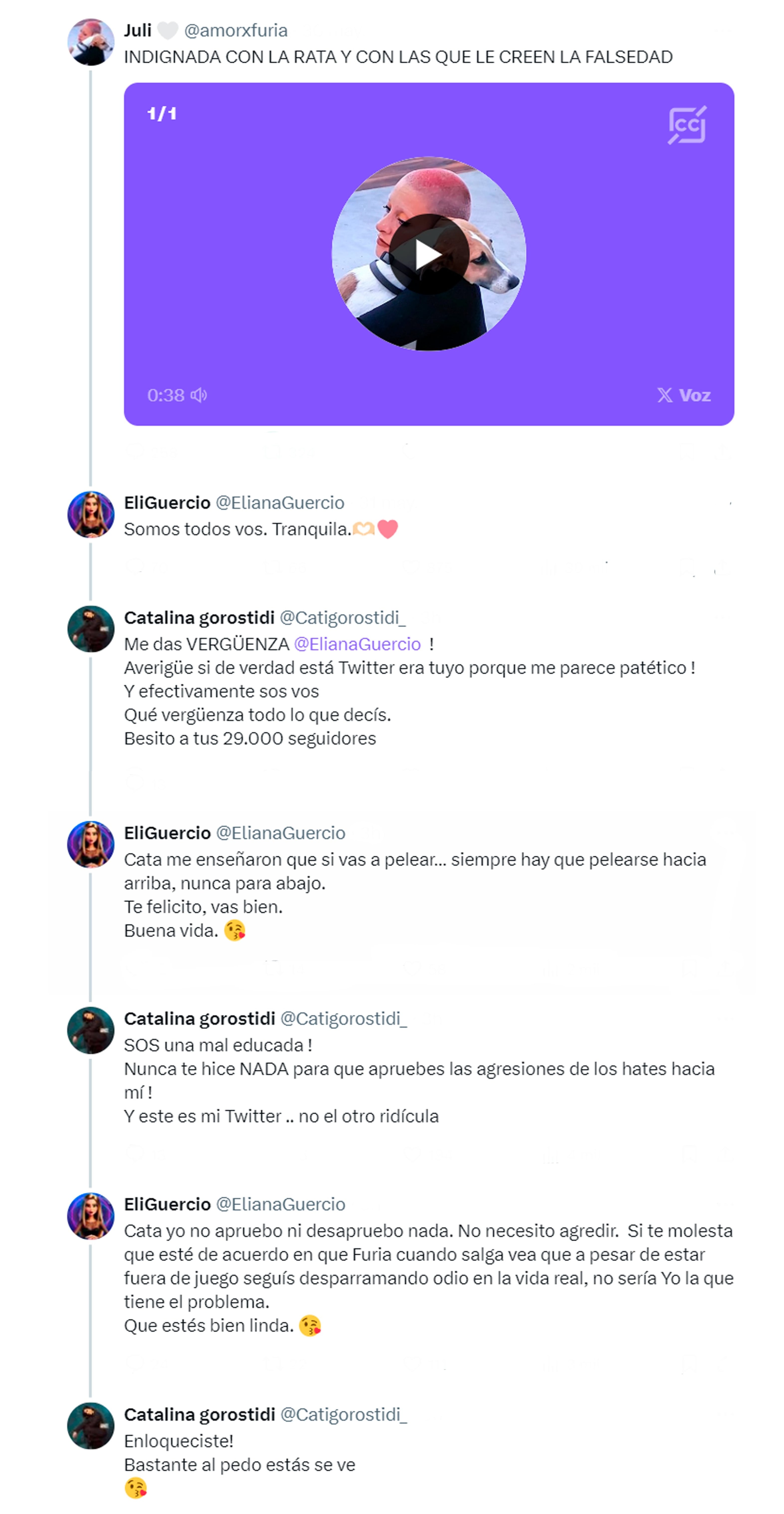 La conversación online se puso áspera.