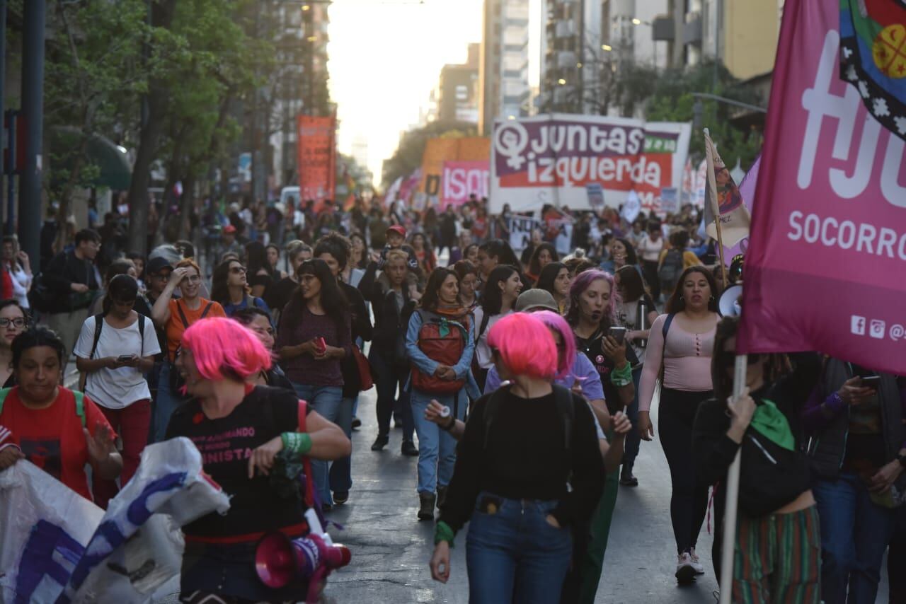 Movilización en el centro de Córdoba.