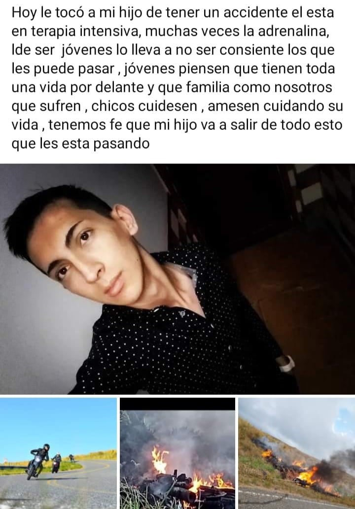 La madre de David pidió cadena de oración para su hijo.