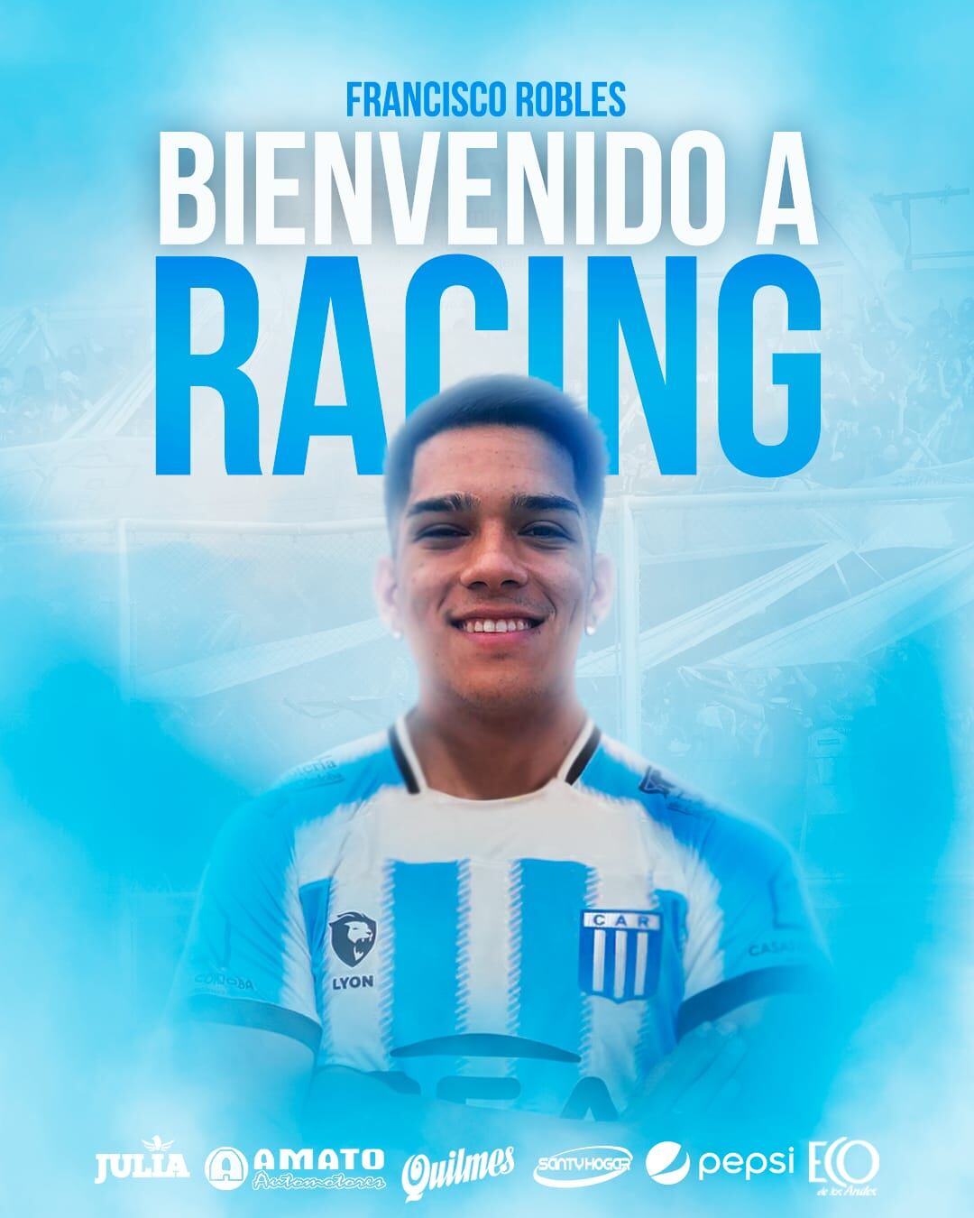 Francisco Robles, que peretenecía a Talleres, es el nuevo jugador de Racing de Nueva Italia