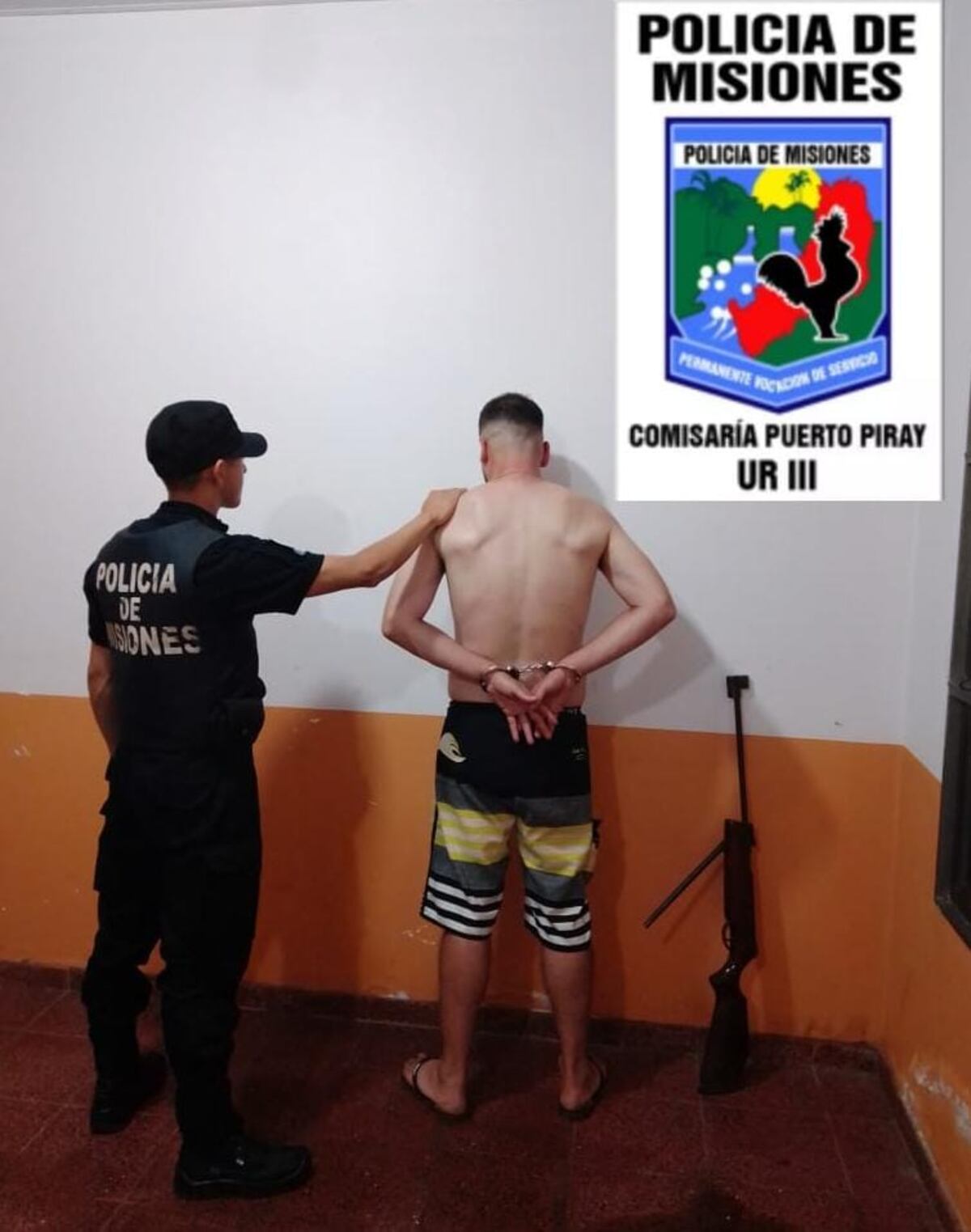 Violencia de género en Puerto Piray: amenazó a su pareja con un arma y fue detenido