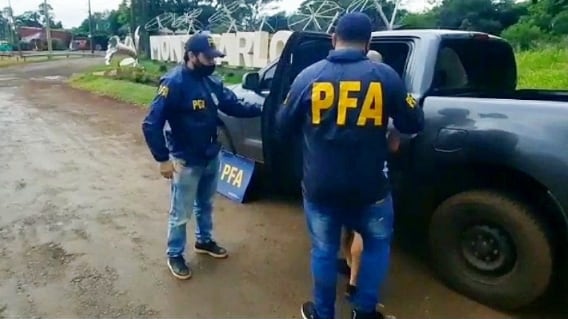 Violento de Puerto Iguazú fue detenido en Montecarlo.