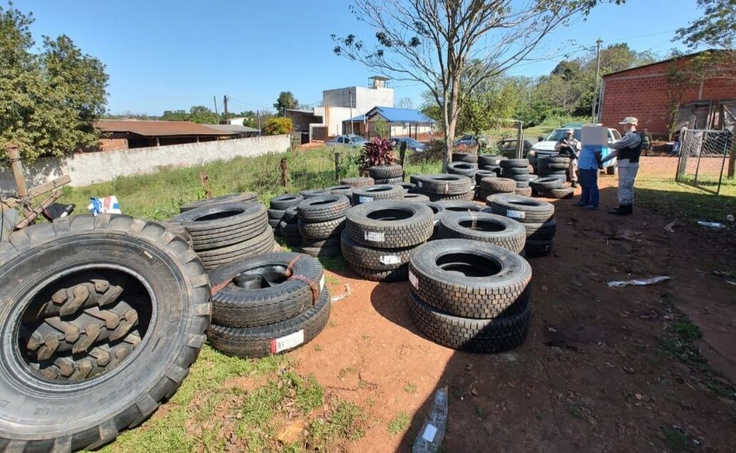 Incautan contrabando de neumáticos en Corpus.