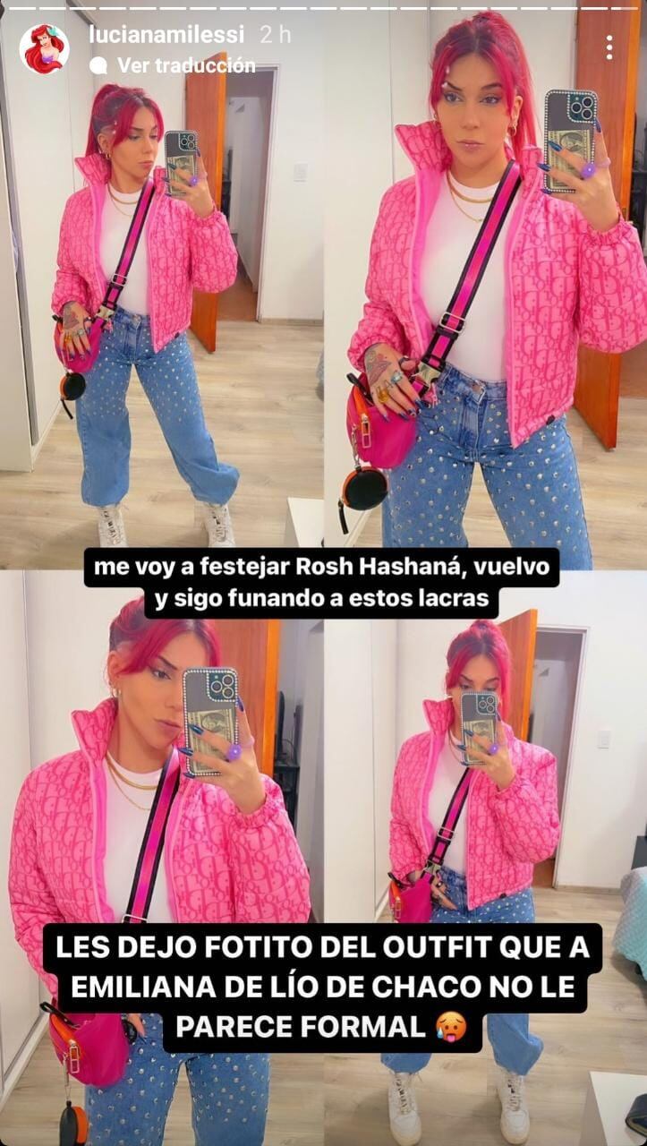 El look de Luciana Milessi para ir al boliche.