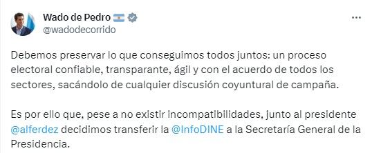 La decisión del Ministerio del Interior.