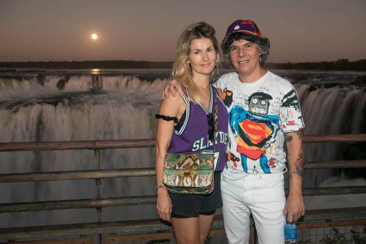 Varios famosos visitaron las Cataratas del Iguazú.