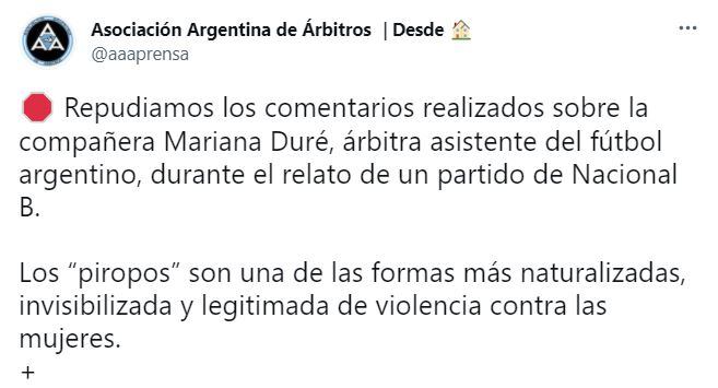 Repudio sobre los dichos de un relator sobre una juez de línea.