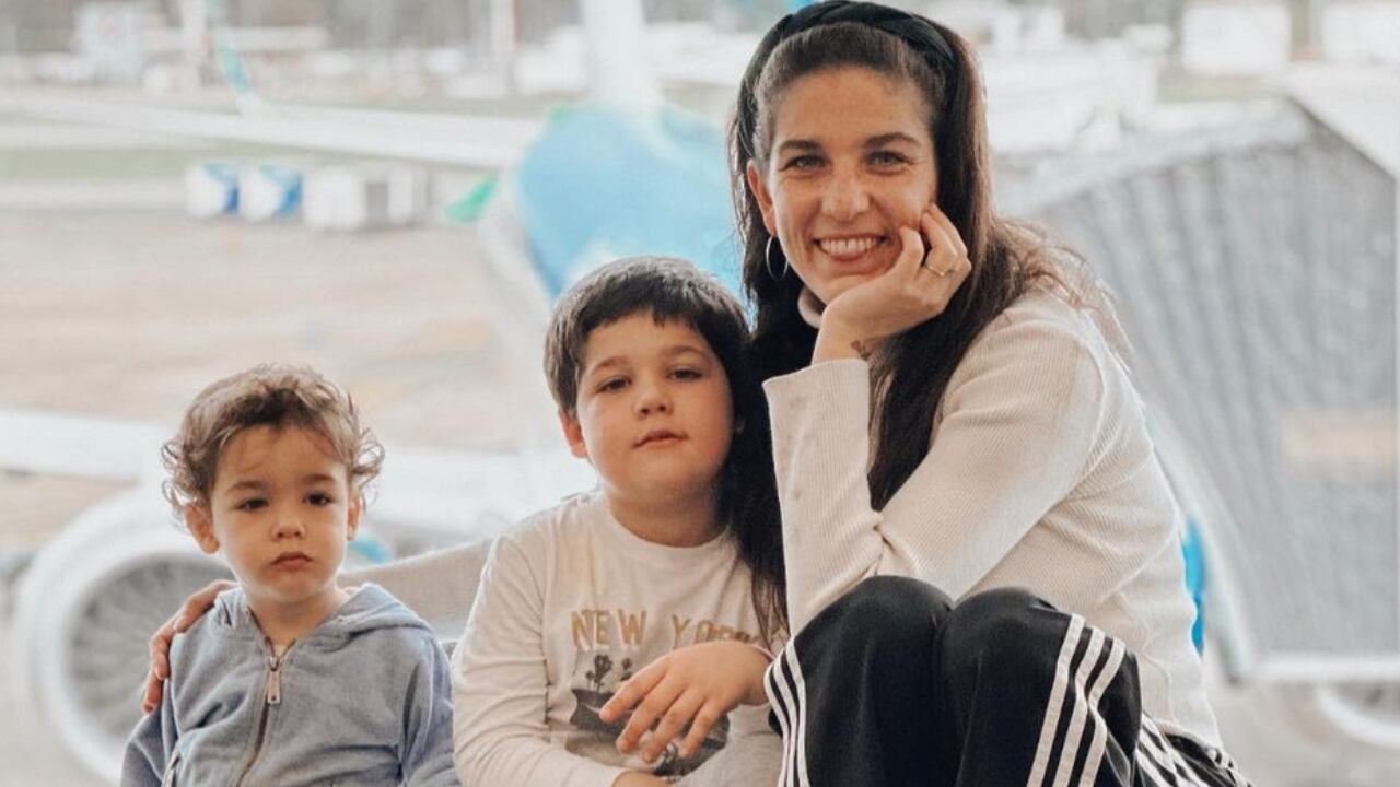 Juana Repetto y sus hijos