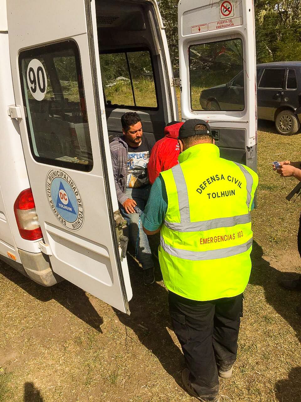 Del operativo participaron miembro de la Policía Provincial y Defensa Civil.