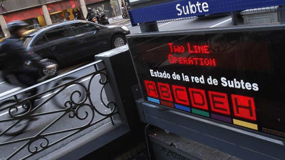 SUBTES. Los trabajadores levantaron la medida (DYN).