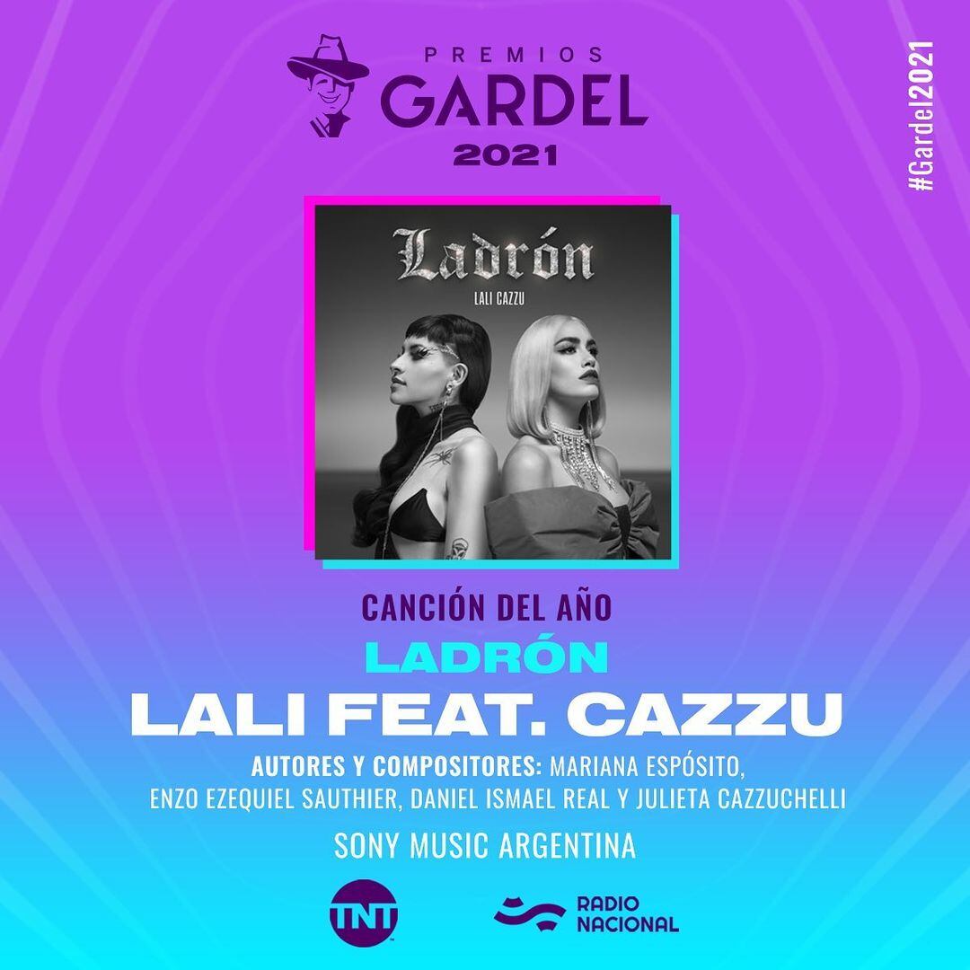 Lali y Cazzu se llevaron el premio a "Canción del año".