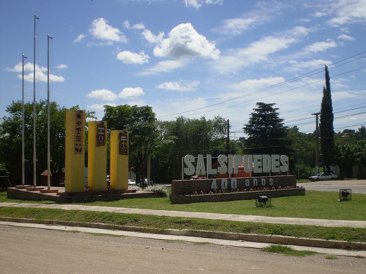 Ingreso a la localidad de Salsipuedes (Gentileza).