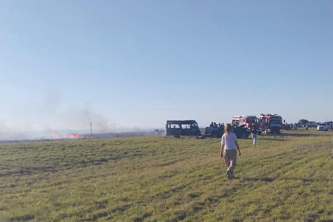 Al menos tres personas habrían perdido la vida en el siniestro. (Gentileza)