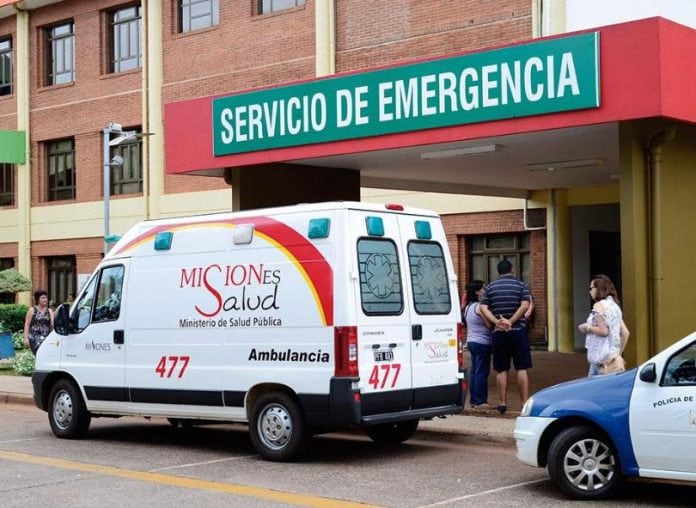 Un menor de 13 años fue derivado de urgencia desde Colonia Wanda hacia el Hospital Madariaga.