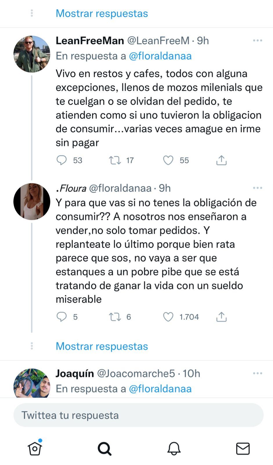 Se fueron sin pagar la cuenta de un restaurante y complicaron al mozo en Mendoza.