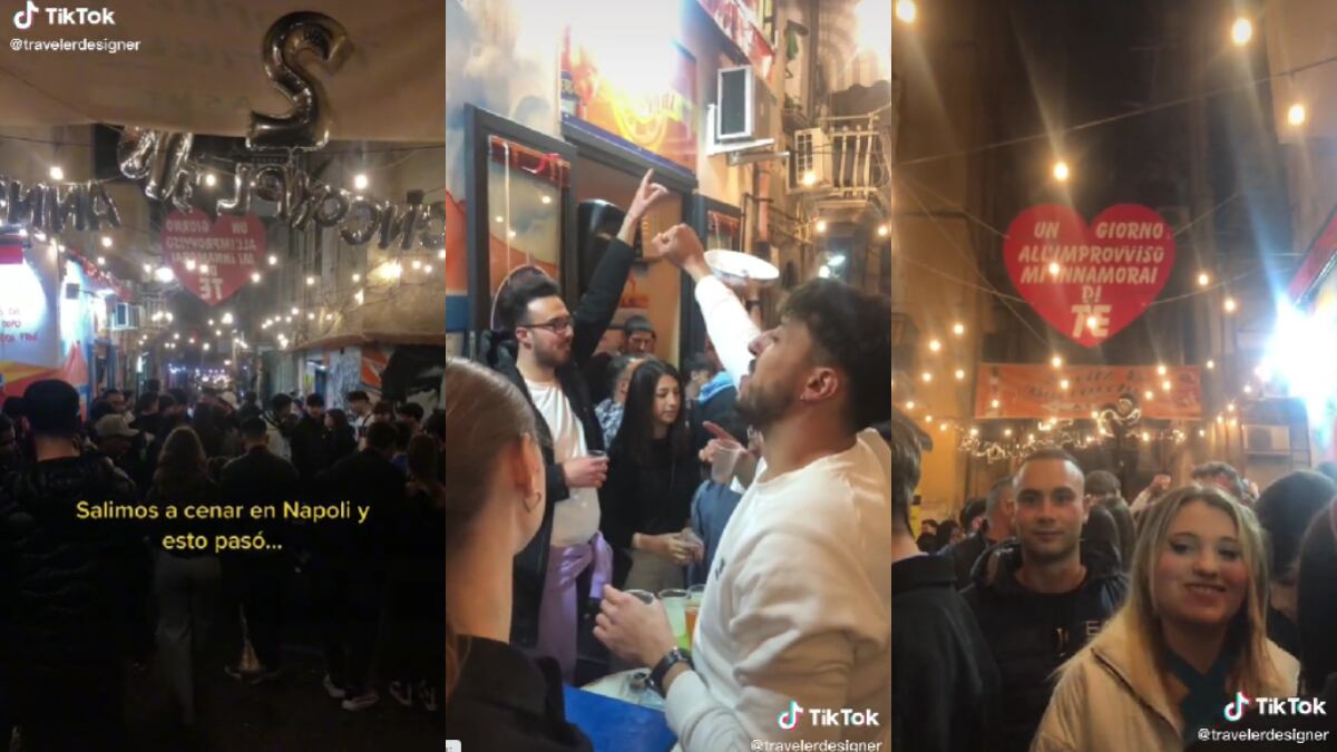 ¿Nápoles o Córdoba?: las calles de Italia se transformaron en un gran baile de cuarteto