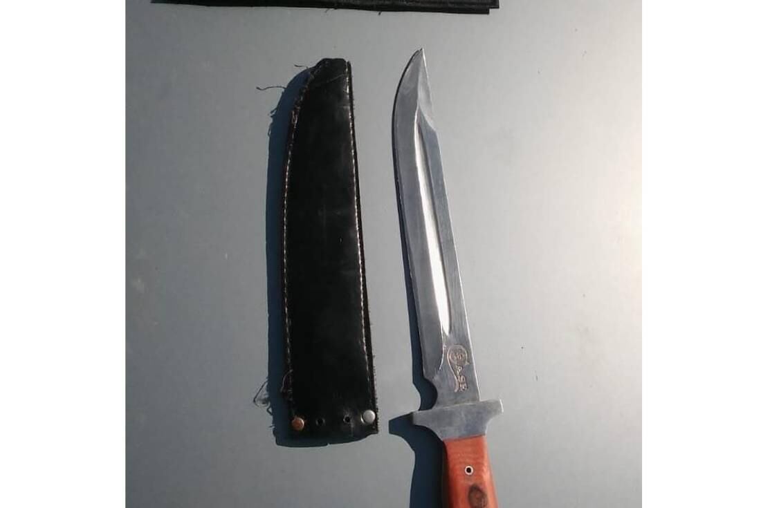 Cuchillo secuestrado, que sería el arma homicida