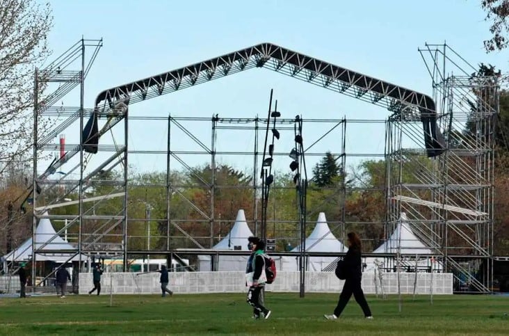 El Parque Central, predio en donde se hará la Fiesta de la Confluencia.