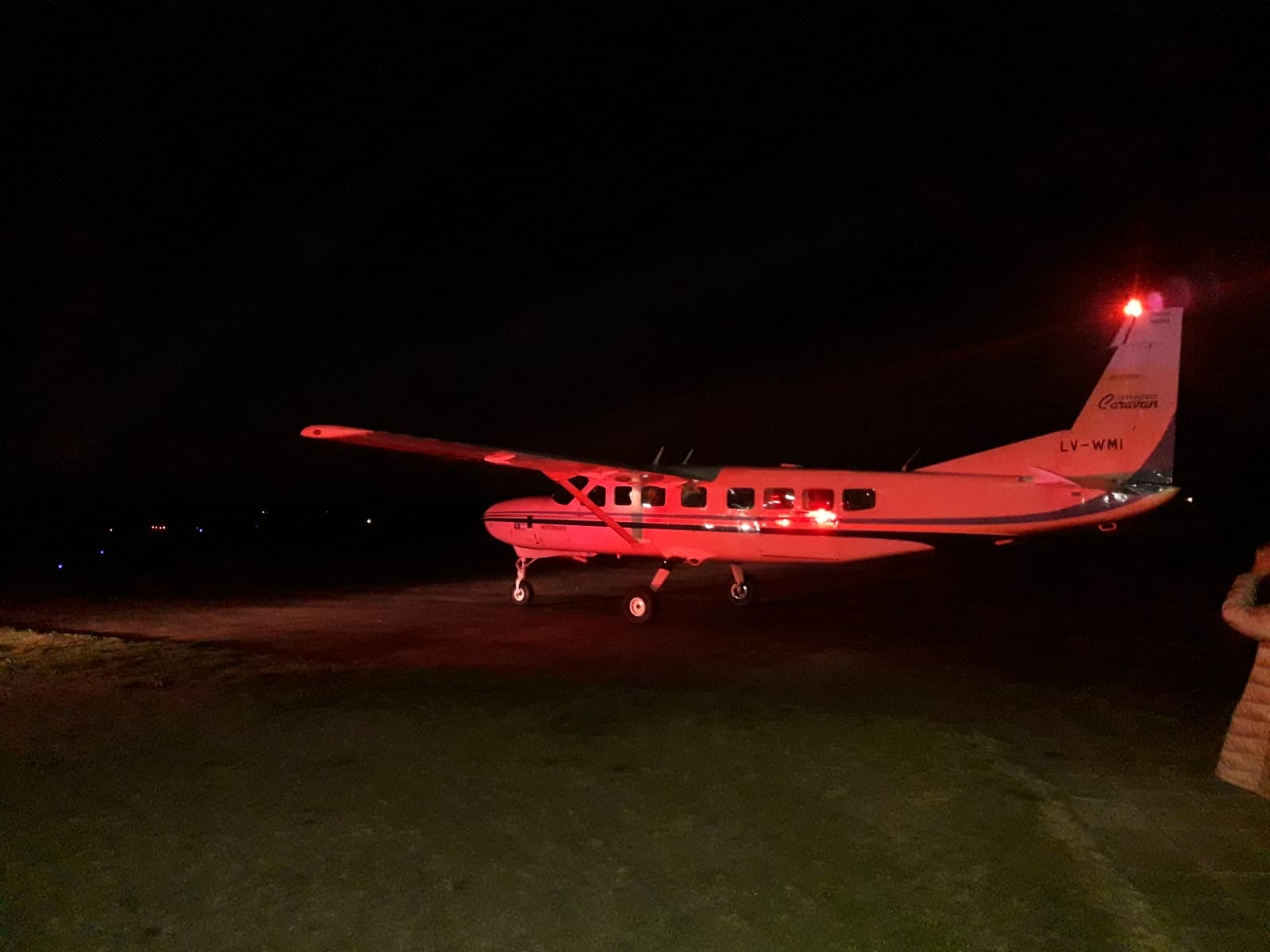 Vuelo sanitario desde Tres Arroyos hacia el Hospital El Cruce