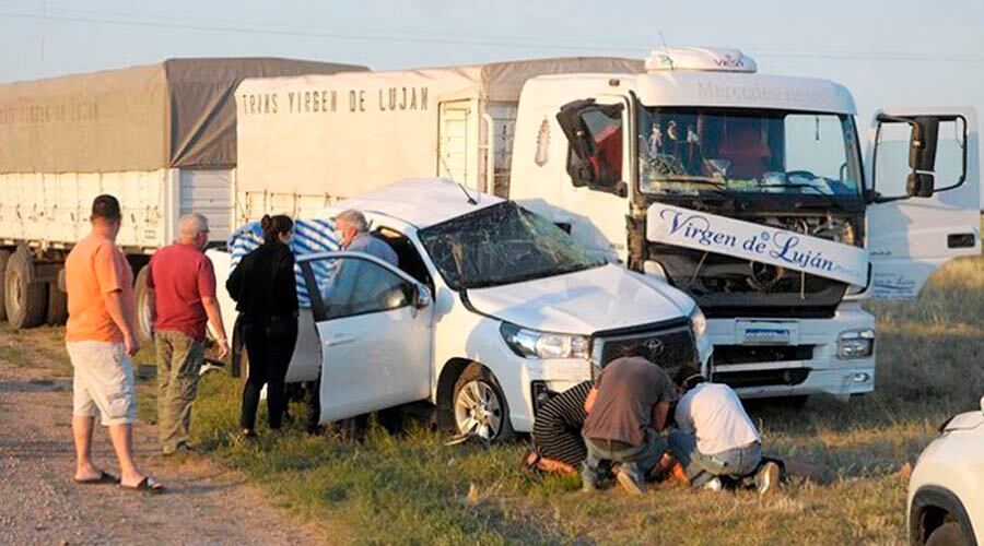 En la camioneta se trasladaba una pareja de Coronel Suárez 