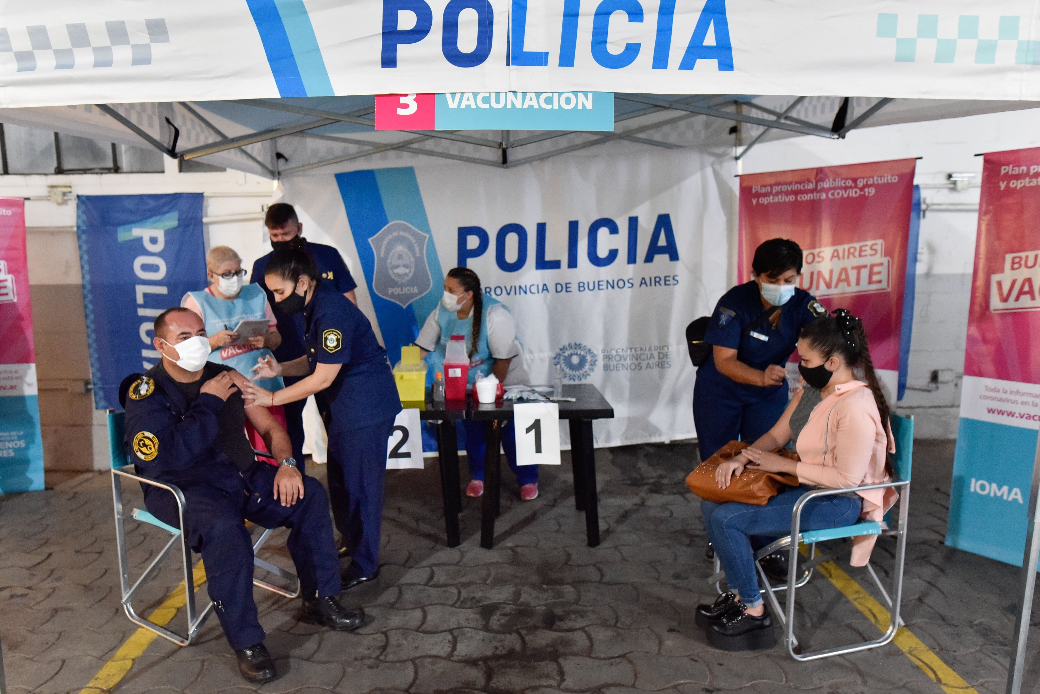 Continúa la vacunación en la provincia de Buenos Aires.