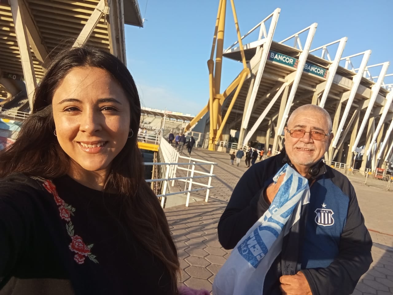 Miguel Disalvo, socio de Talleres, y padre de Carolina, la novia del hincha australiano.