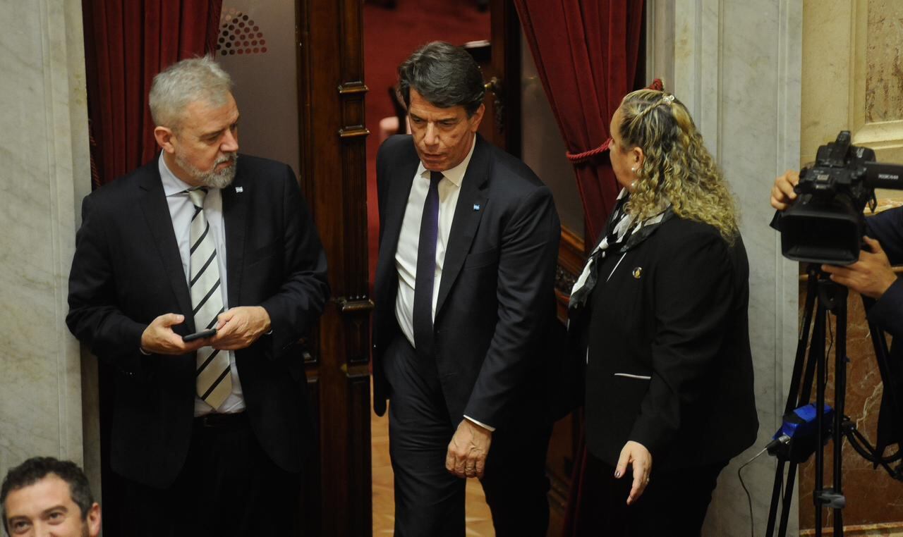 Nicolás Posse, en su primera y última visita al Senado. 