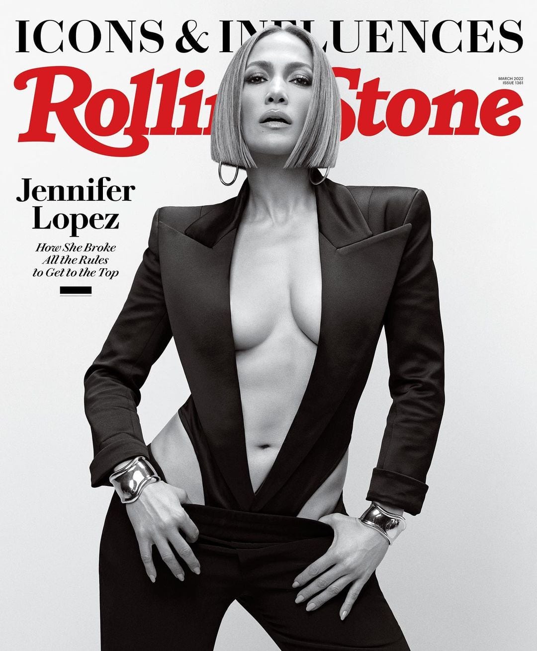 Jennifer López en la porta de Rolling Stone.