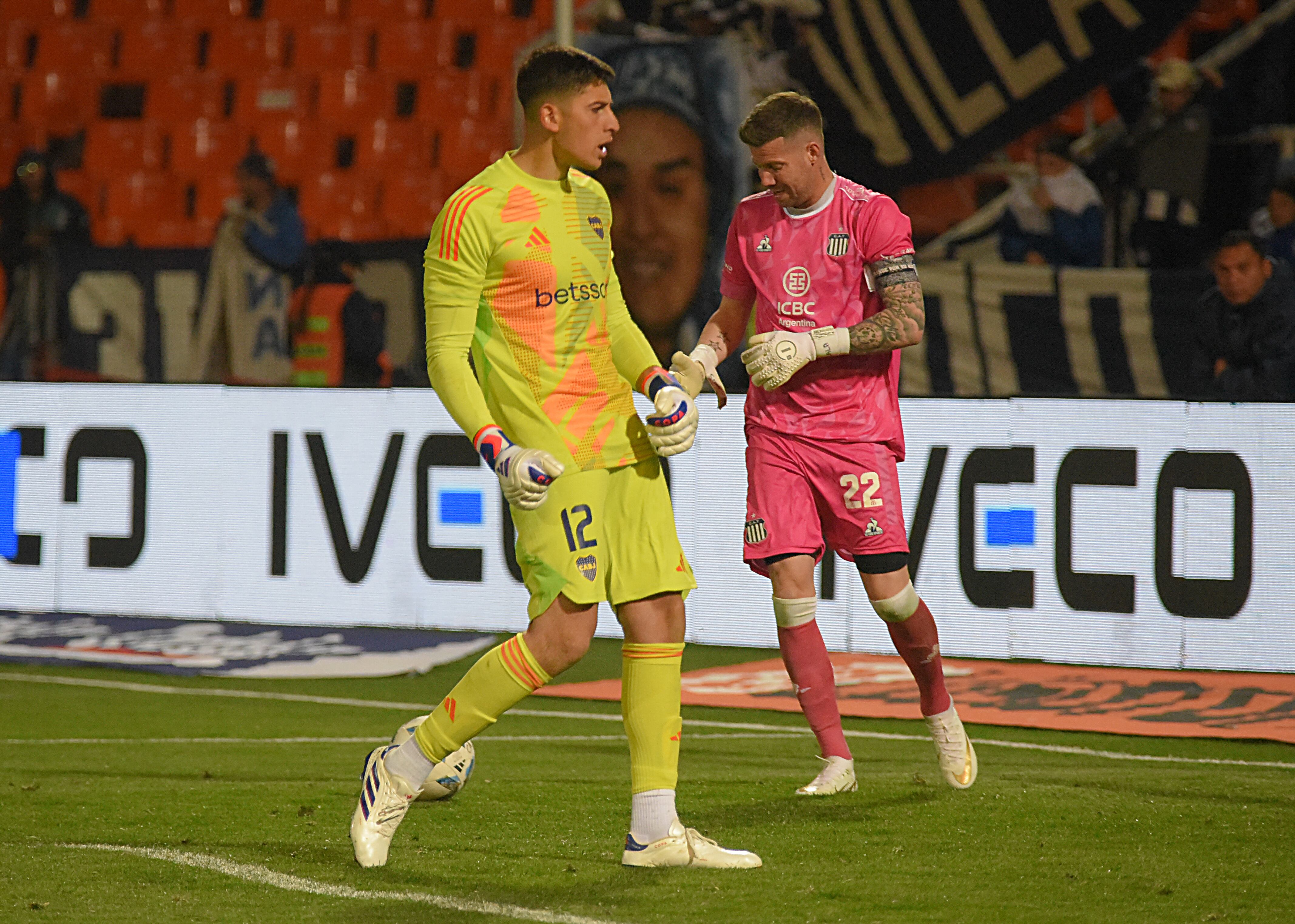 Herrera y Brey, los arqueros de Talleres y Boca. (Fotobaires).