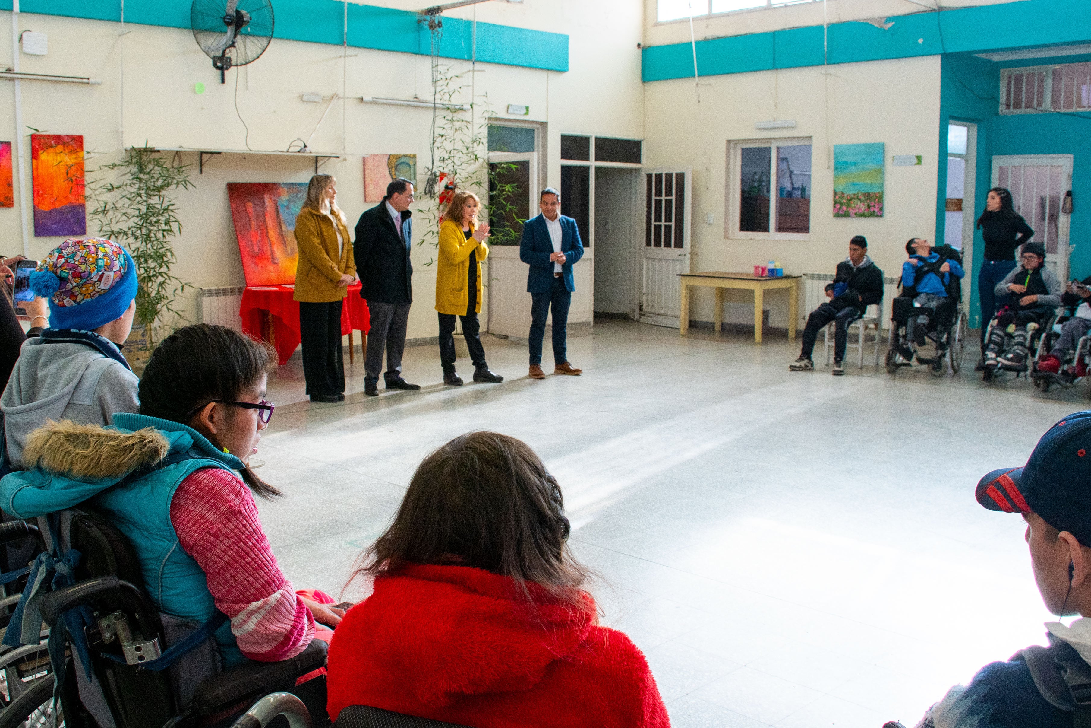 El acto tuvo lugar en las instalaciones del  Centro de Capacitación Laboral y Centro del Día Ocupacional, en el barrio  Islas Malvinas.