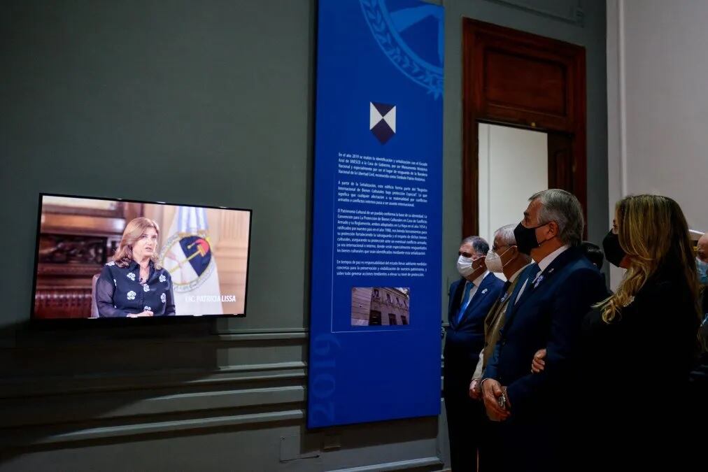 Quedó inaugurado en la casa de Gobierno el Centro de Interpretación de la Bandera Nacional de la Libertad Civil.