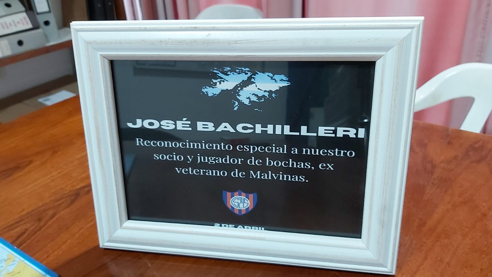 José Bachilleri veterano de Malvinas Arroyito