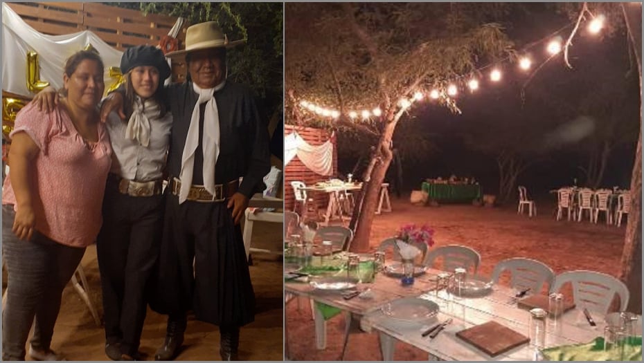 Nahir celebró sus 15 en el campo, acompañada de su familia y mucha tradición criolla.