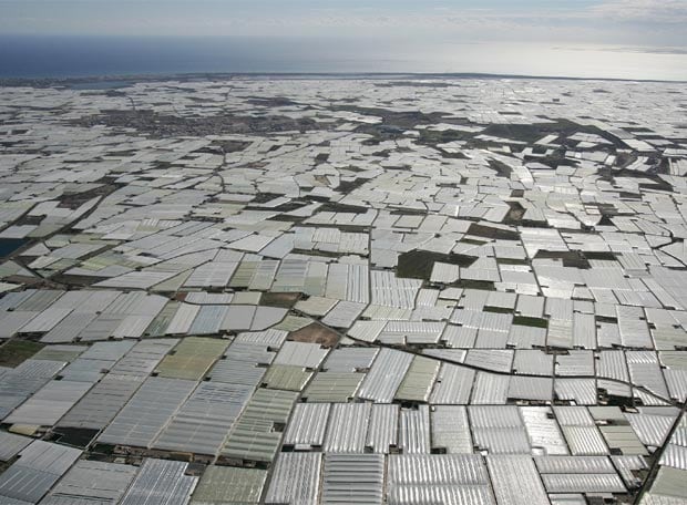 Construcción vista desde el espacio.