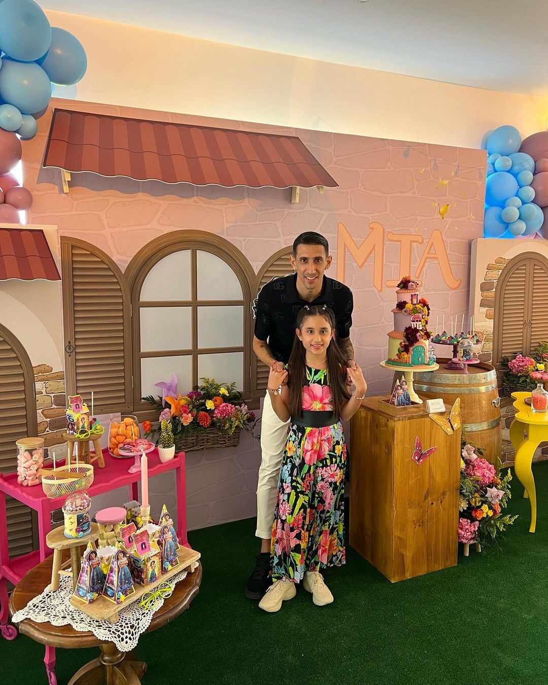 El cumpleaños de Mía, la hija de Ángel Di María.